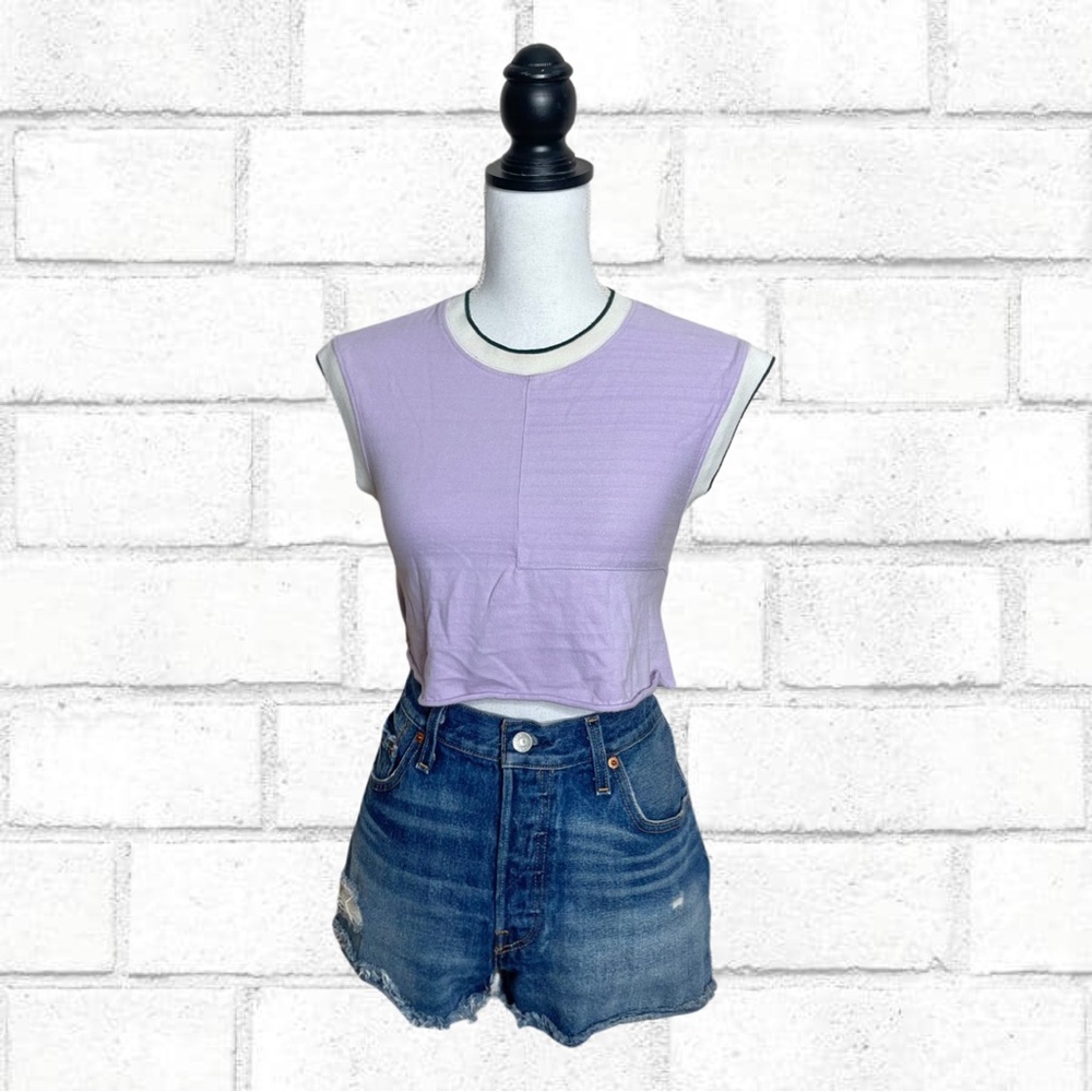 Urban Outfitters BDG Lavender Purple Varsity Style Muscle Tank